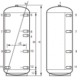 Concept 0WT-0750-00 hőcserélő nélküli puffertartály - 750 literes